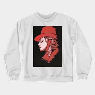 Lady in red Crewneck Sweatshirt